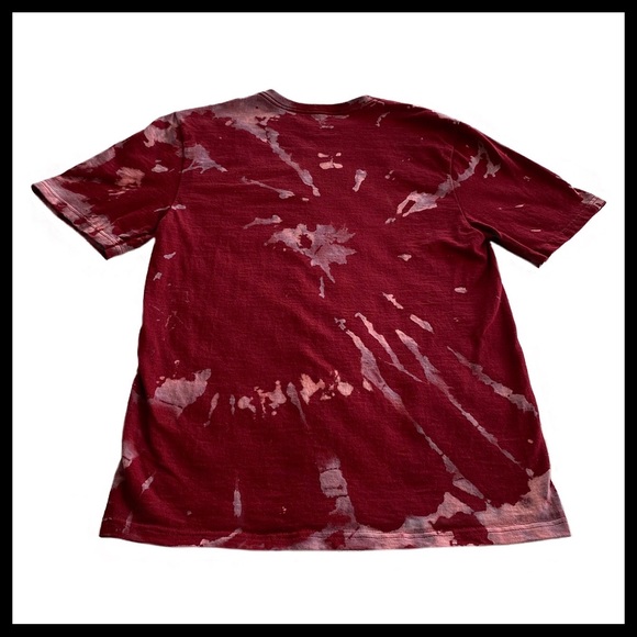 🆕Reverse Tie Dye, Custom Made Red, Purple T-shirt - Picture 2 of 8